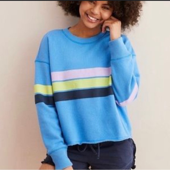 aerie Tops - Aerie Oversized Cropped Sweatshirt